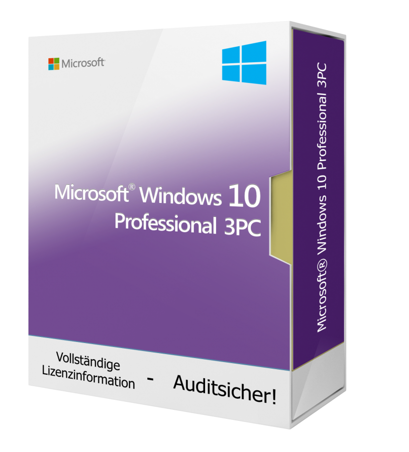 Microsoft Windows 10 Pro für 3 PC