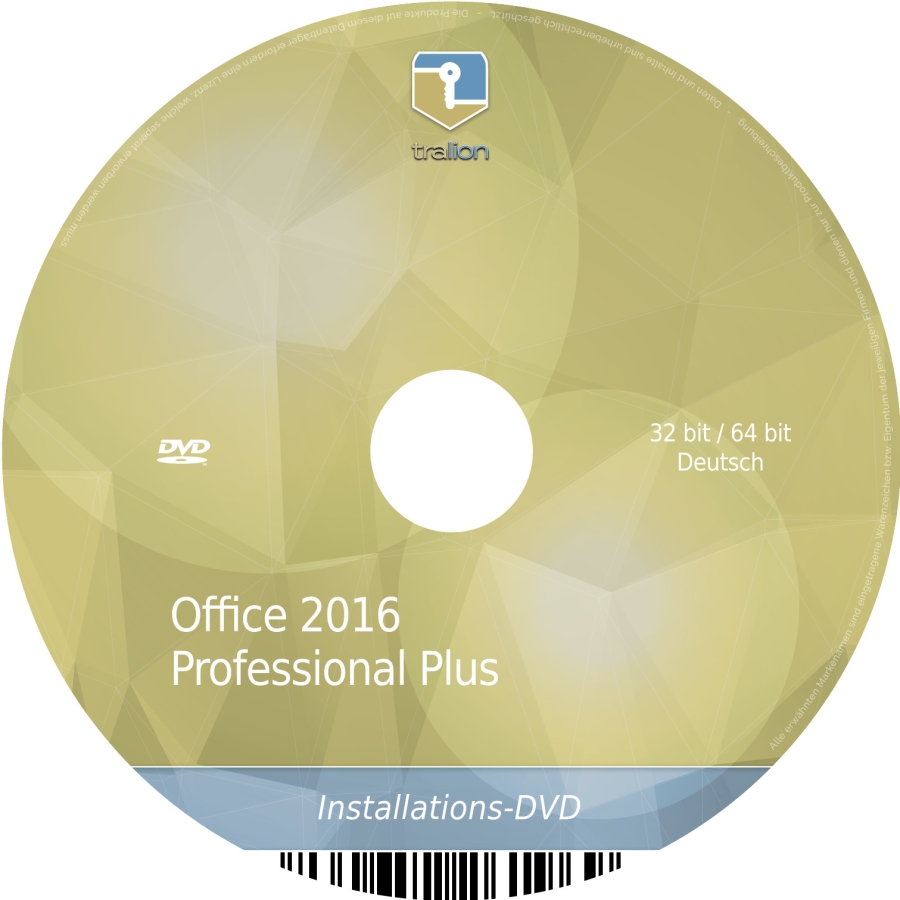Microsoft Office 2016 Professional Plus - 1 PC incl. DVD
