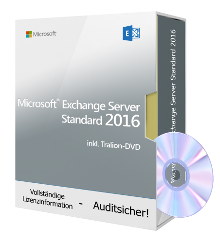 Microsoft Exchange Server Standard 2016 incl. Tralion-DVD