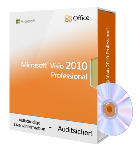 Microsoft Visio 2010 PROFESSIONAL - 1 PC inkl. DVD