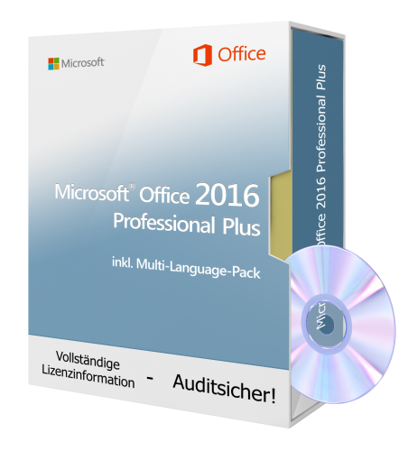Microsoft Office 2016 Professional Plus - 1 PC incl. DVD