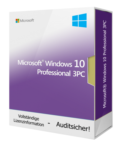 Microsoft Windows 10 Professional Downloadlizenz [3 PC]