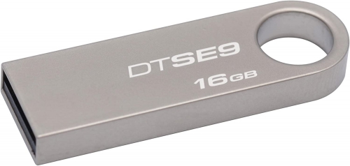 Kingston DataTraveler SE9 -DTSE9H/16 GB USB Flash Drive, 16 GB, Silver