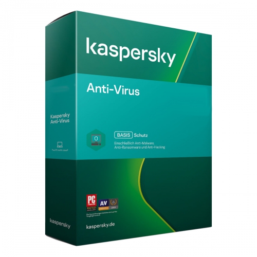 Kaspersky Antivirus (1 PC - 1 Jahr) BASIS-Schutz 2021