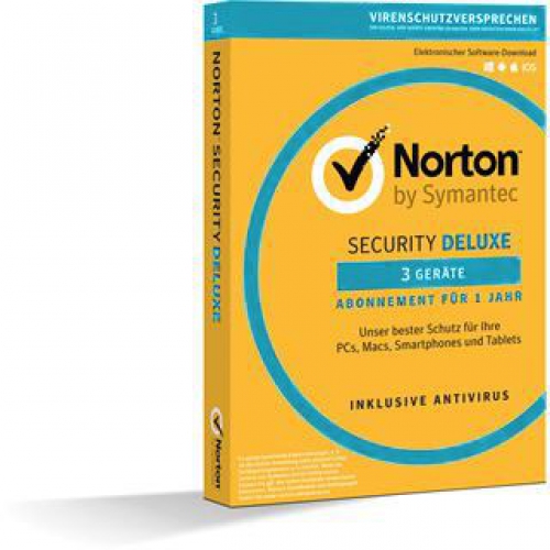 Norton Deluxe 3.0 - 3 Geräte, 1 Jahr inkl.  VPN- Original-Verpackung