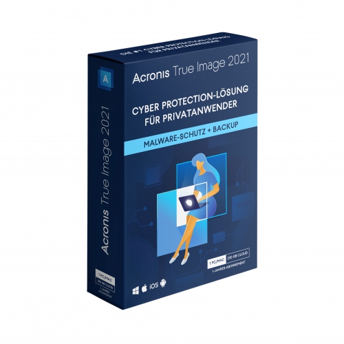 Acronis Cyber Protect Home Office Advanced (5 Gerät - 1 Jahr) + 250 GB Cloud Storage, Download