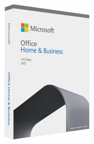 Neu Microsoft Office 2021 Home und Business multilingual | 1 PC (Windows 10/11) / Mac, Dauerlizenz | Box