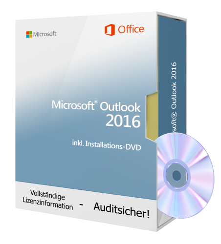 Microsoft Outlook 2016 inkl. Installations-DVD, 1PC