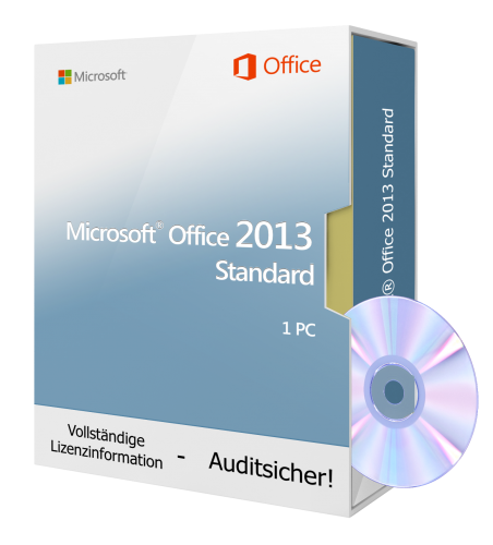 Microsoft Office 2013 STANDARD - DVD 1 PC