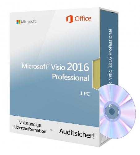 Microsoft Visio 2016 Professional - DVD 1 PC