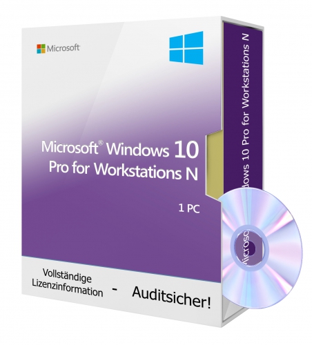 Microsoft Windows 10 Professional for Workstations N - DVD 1 PC