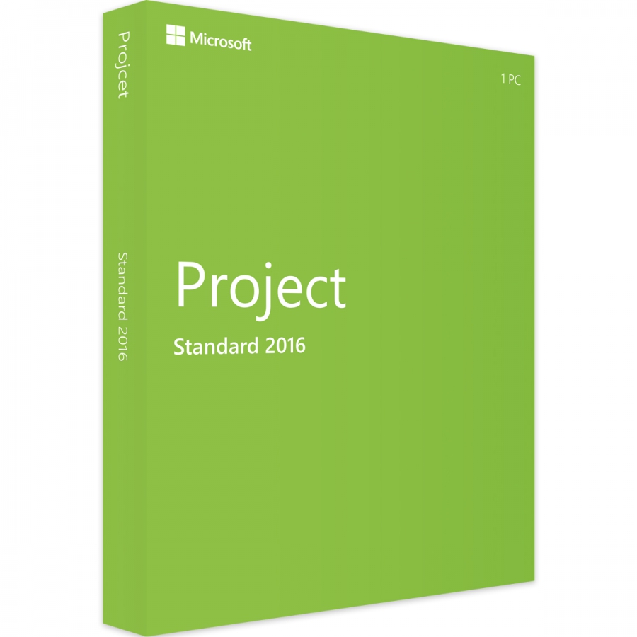 Microsoft Project 2016 Standard PKC Box für PC