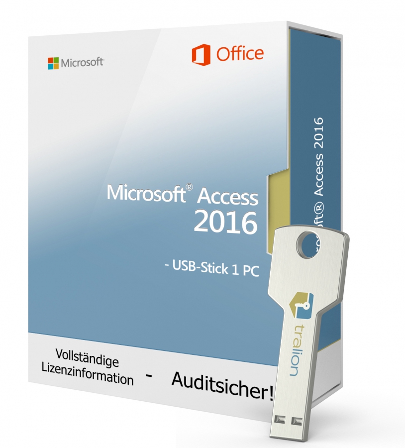 Microsoft Access 2016 - USB-Stick 1 PC