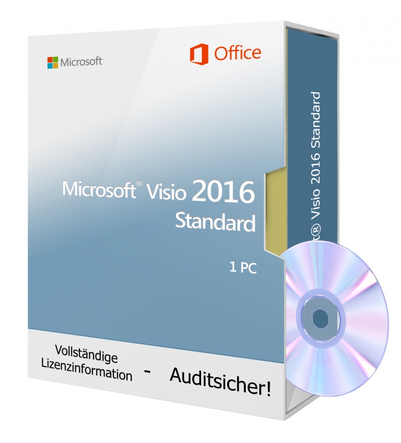 Microsoft Visio 2016 Standard - DVD 1 PC