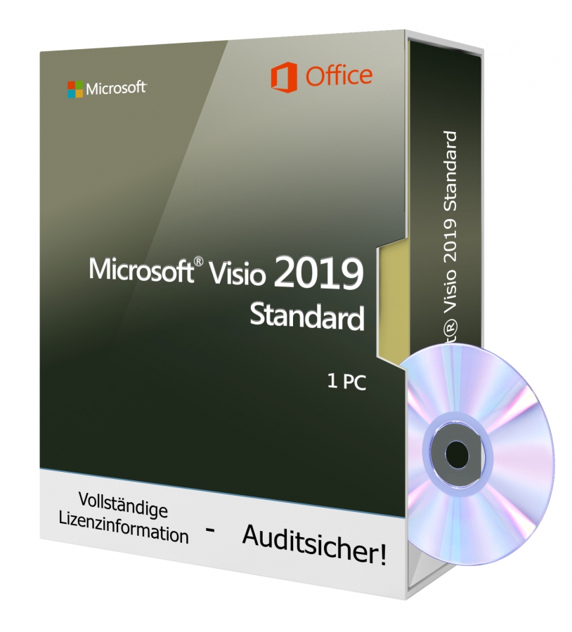 Microsoft Visio 2019 Standard - DVD 1 PC